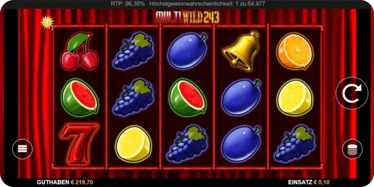 Thema und Grafik Der Multi Wild 243 slot